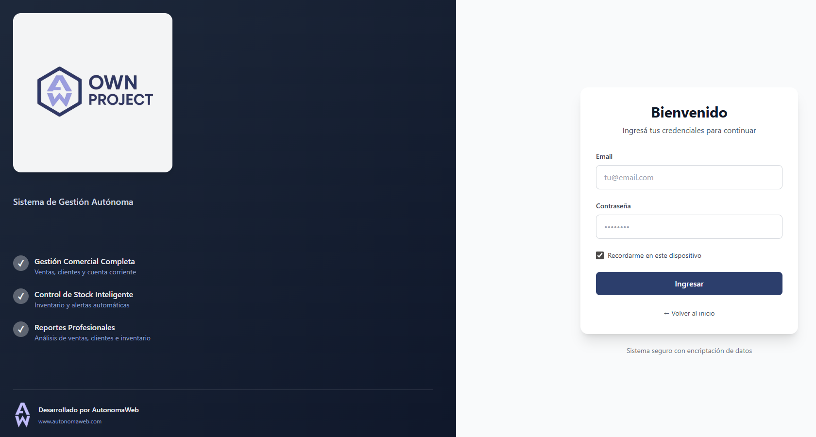 Módulo de reportes - Visión general